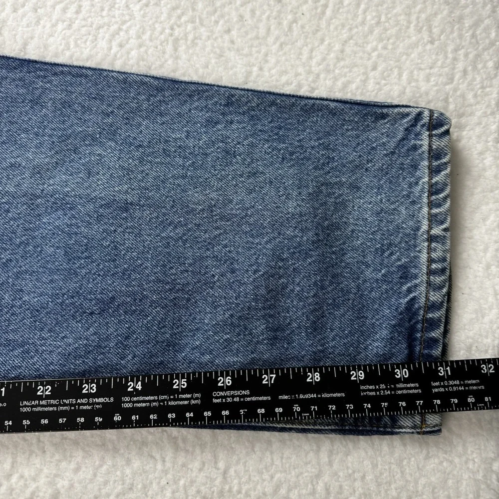 Levi Jeans Men's 35x31* Blue 540 Straight‎ Relaxed Thrashed Distressed Denim VTG